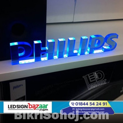 Acp off cut Acrylic Letter and LED Lighting Signboard